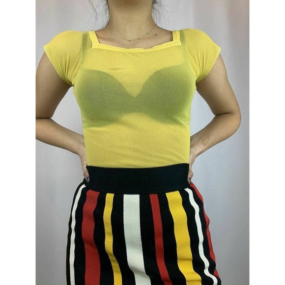 Moschino Cheap & Chic Striped Pencil Skirt - Picture 4 of 11